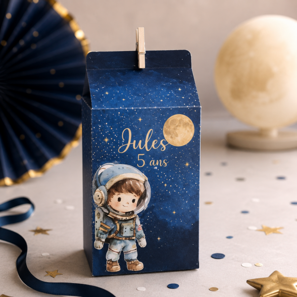 Boîte Cadeau Invité Personnalisée 3D – Boîte de Lait Décorative pour Événement