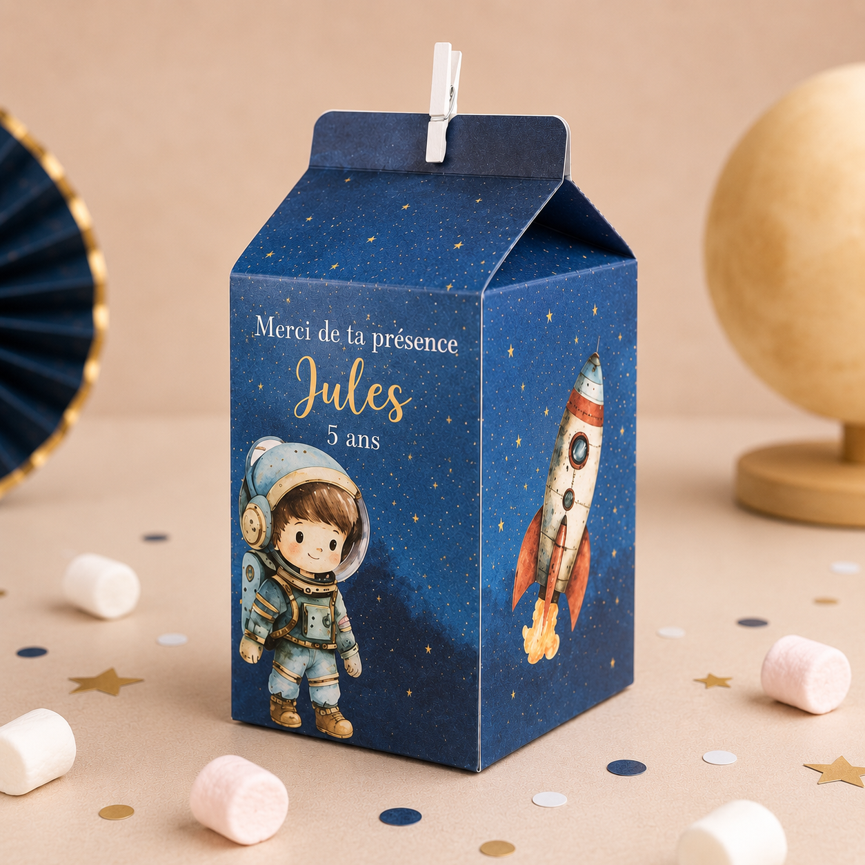 Boîte Cadeau Invité Personnalisée 3D – Boîte de Lait Décorative pour Événement – Image 3