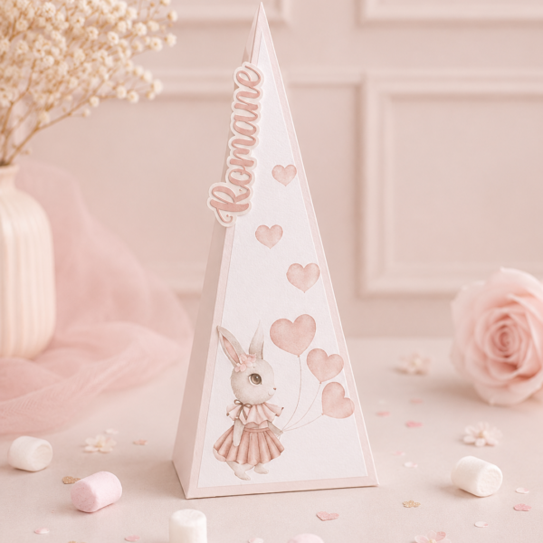 Pyramide Cadeau Personnalisée – Boîte Invitée Originale & Décoration de Table