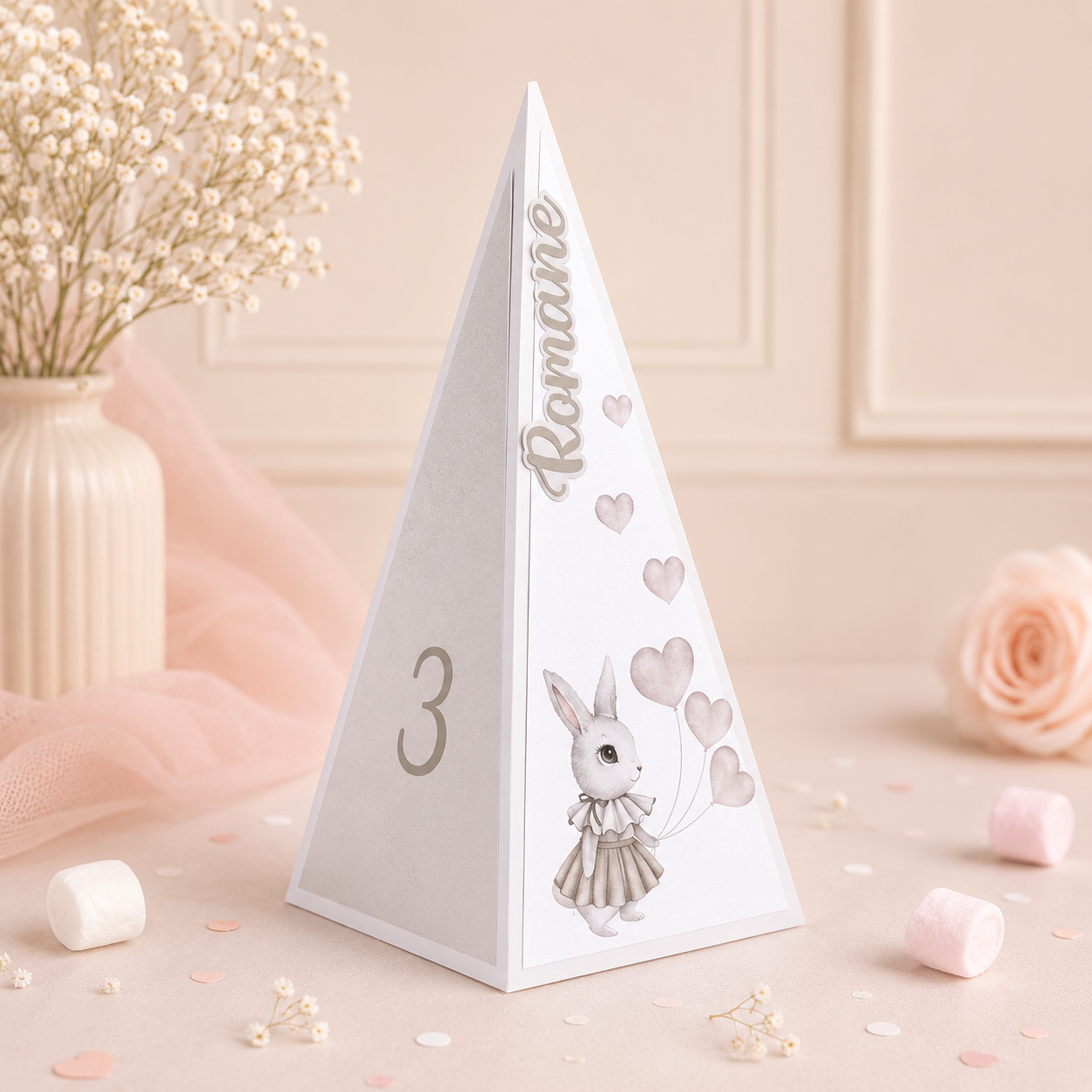 Pyramide Cadeau Personnalisée – Boîte Invitée Originale & Décoration de Table – Image 2