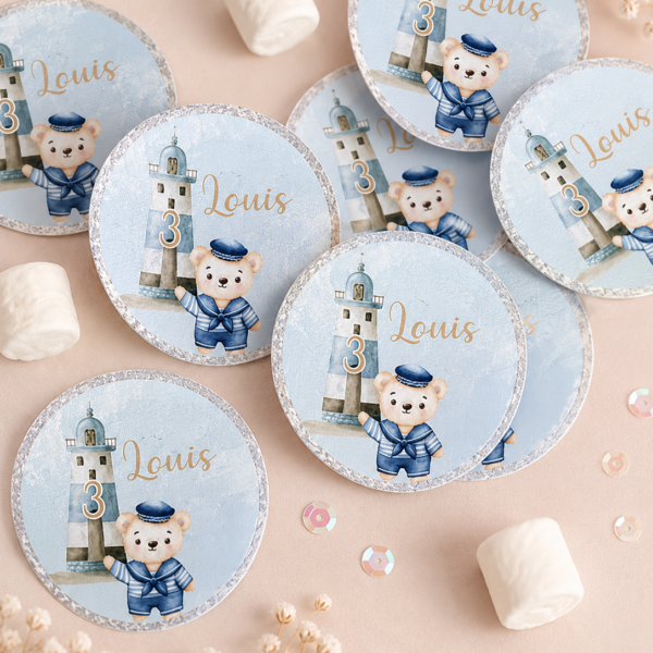 Stickers Personnalisés (x18) – Décoration & Papeterie Événement