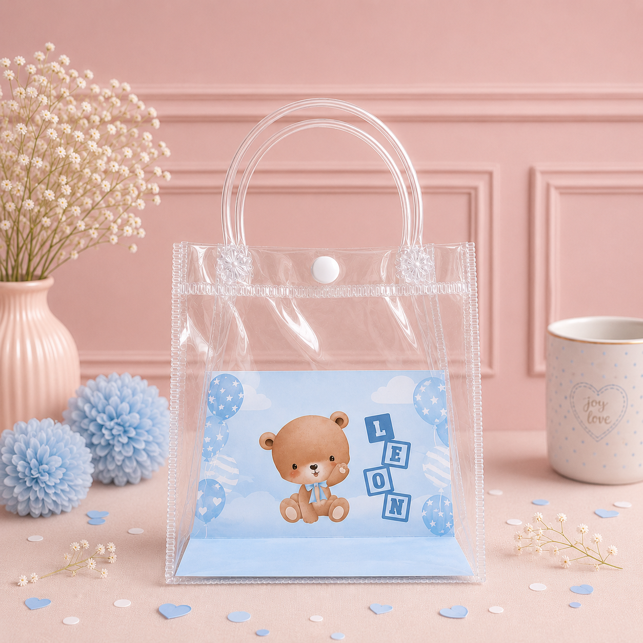 Sac Transparent Personnalisé – Cadeau d’Invités & Souvenir de Fête – Image 2