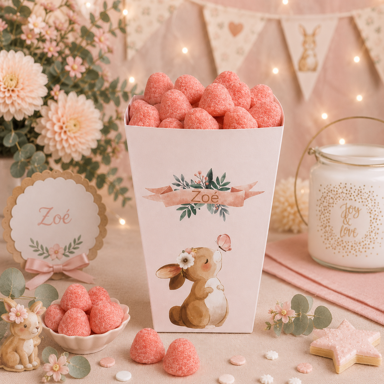 Pot à Popcorn Personnalisé – Décoration Sweet Table & Cadeau Invité – Image 2