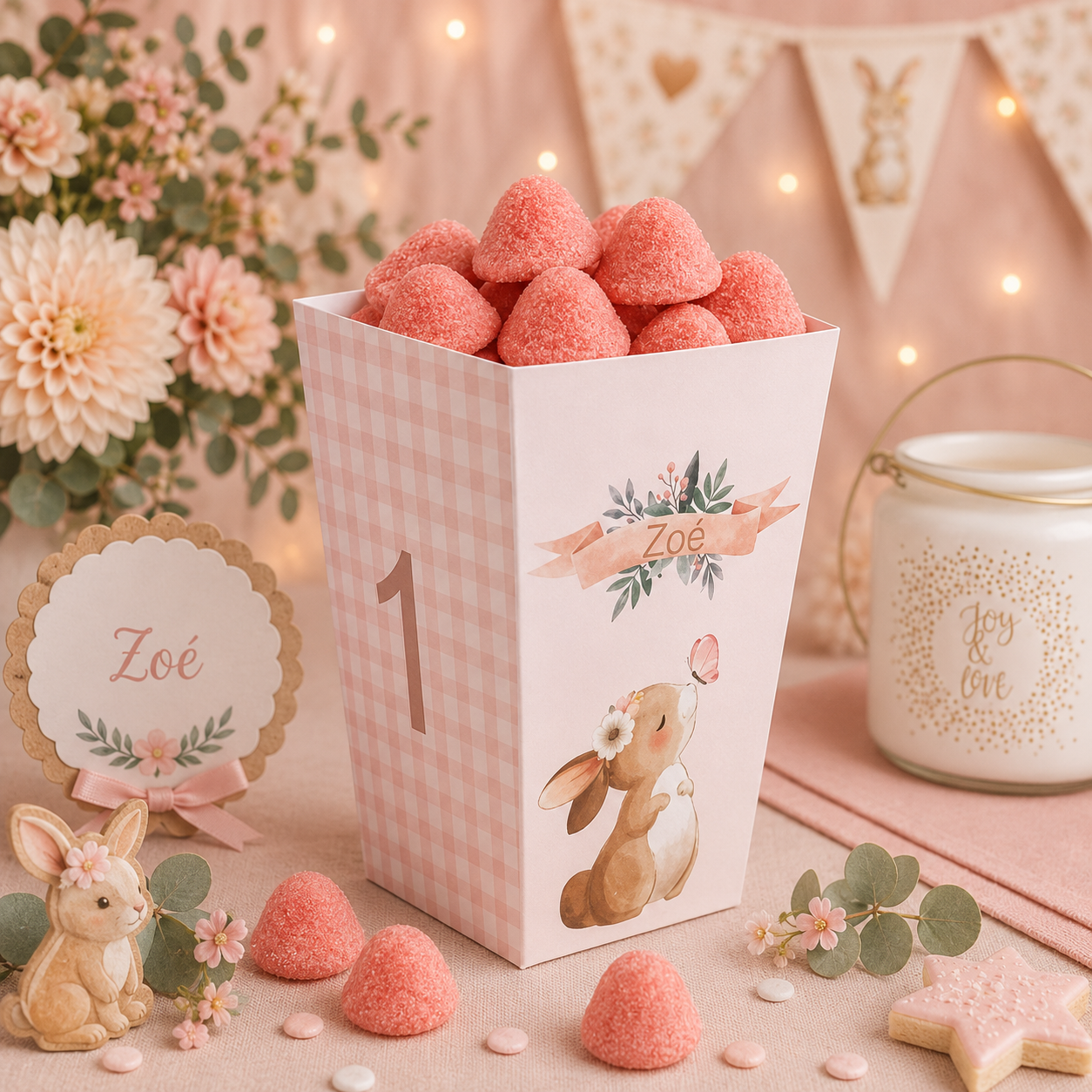 Pot à Popcorn Personnalisé – Décoration Sweet Table & Cadeau Invité – Image 3