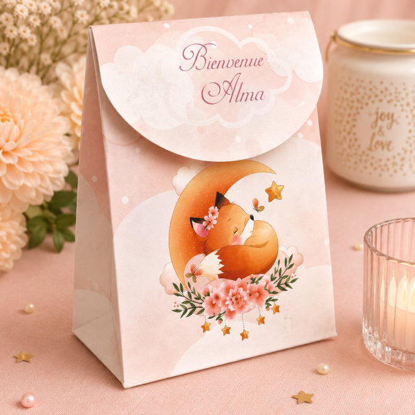 Boîte Cadeau Invité Personnalisée – Petit Contenant Décoratif pour Événement