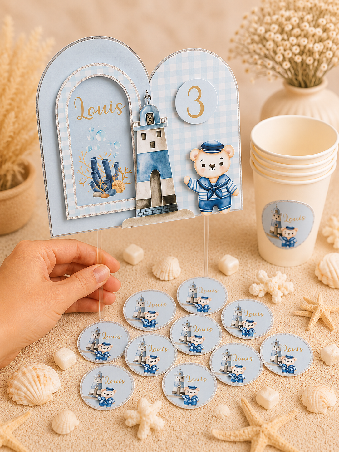 Stickers Personnalisés (x18) – Décoration & Papeterie Événement – Image 2
