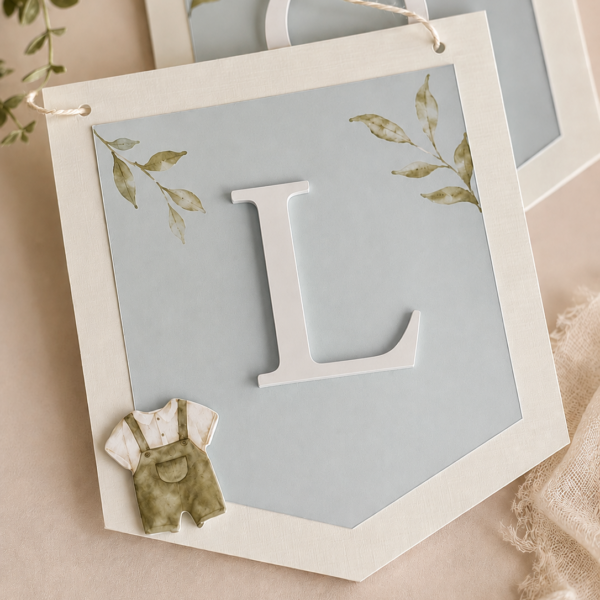 Guirlande Personnalisée (8 lettres) – Décoration Murale & Centre de Table Élégant