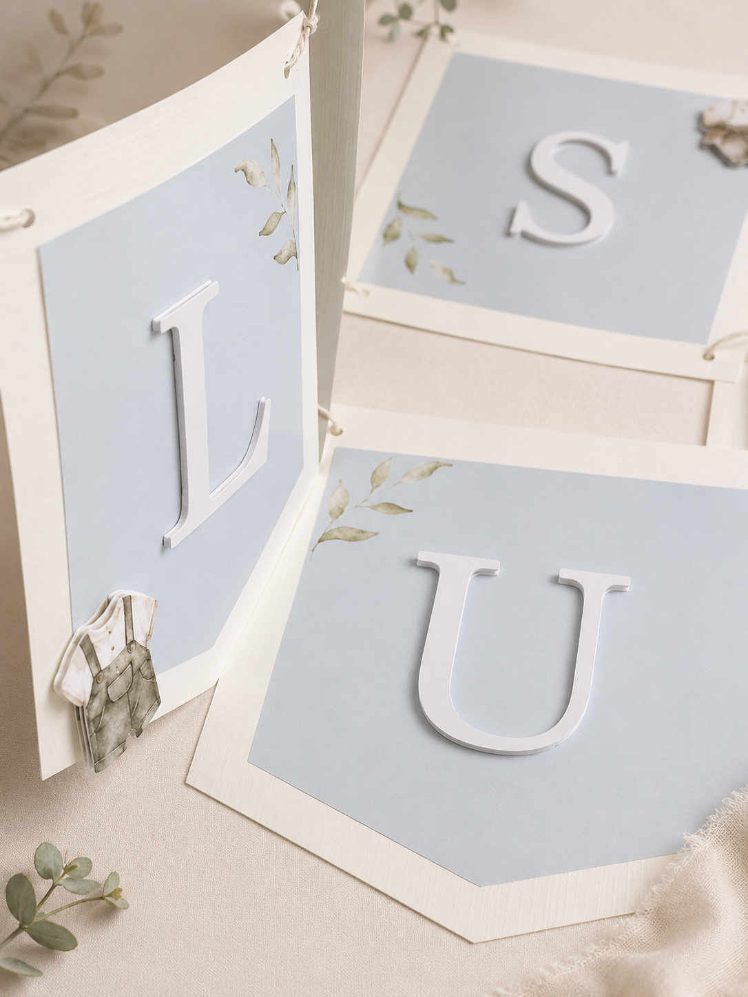 Guirlande Personnalisée (8 lettres) – Décoration Murale & Centre de Table Élégant – Image 3