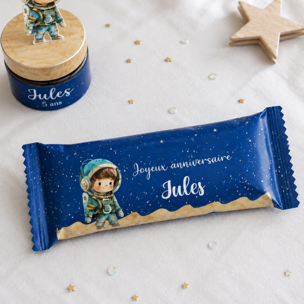 Gourmandise Chocolatée Personnalisée – 2 Barres | Cadeau Invité Gourmand