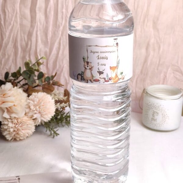 Etiquette grande bouteille d’eau (x3)