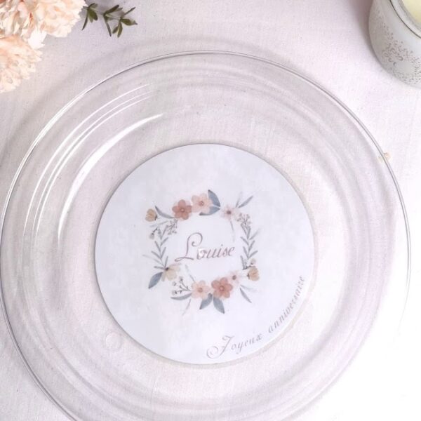 Assiette personnalisée