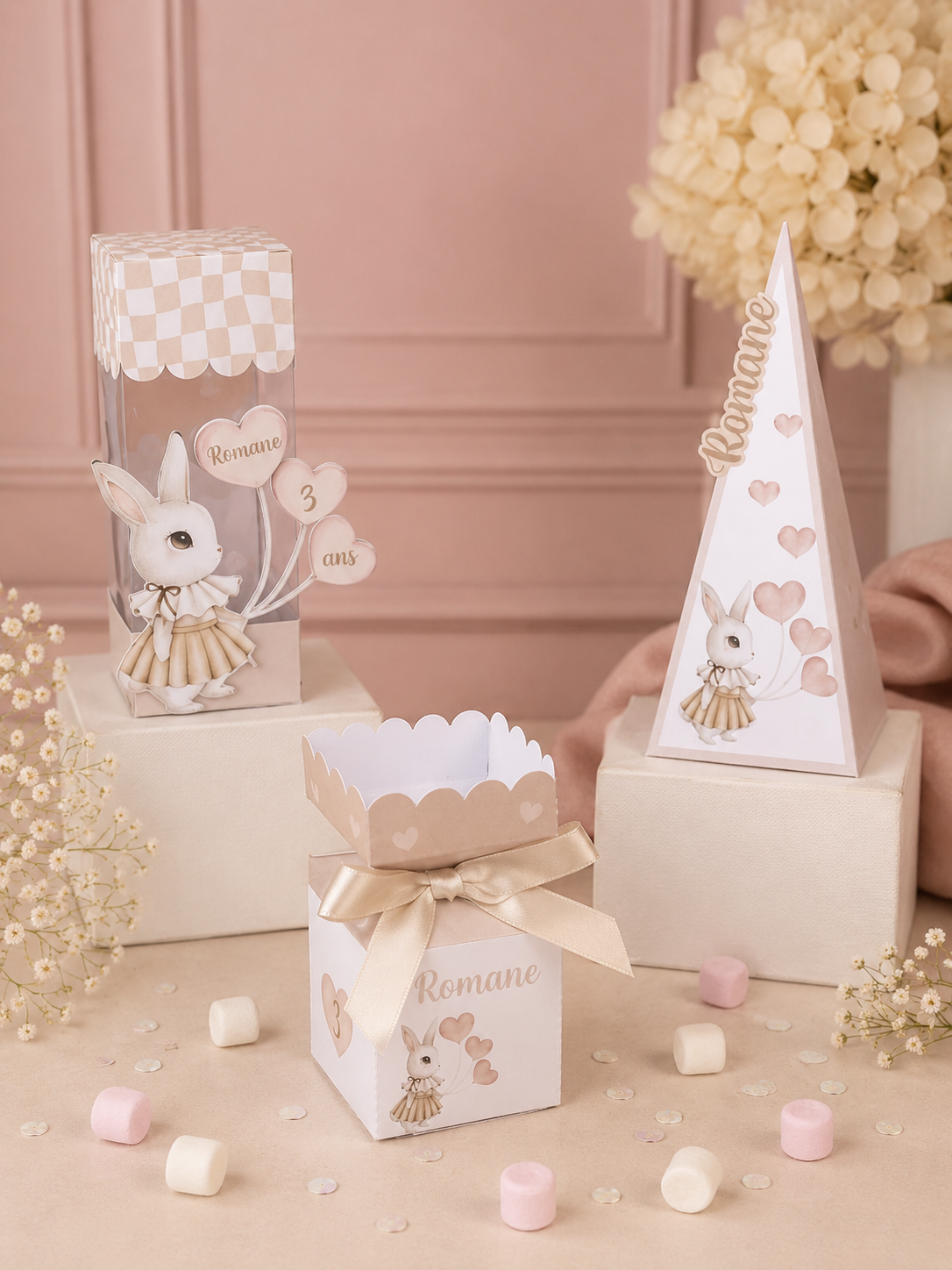 Boîte transparente 3D personnalisable – Cadeau invité mariage, baptême & anniversaire unique – Image 6
