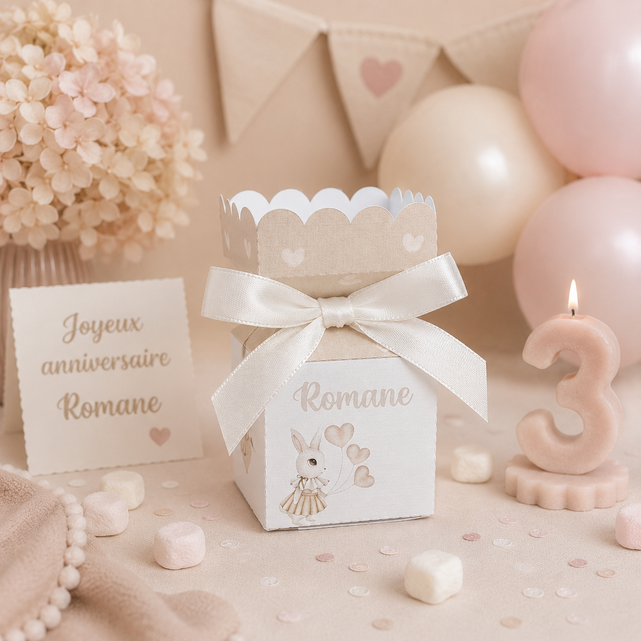 Boîte Fantaisie Personnalisable – Cadeau invité & décoration de table élégante – Image 2