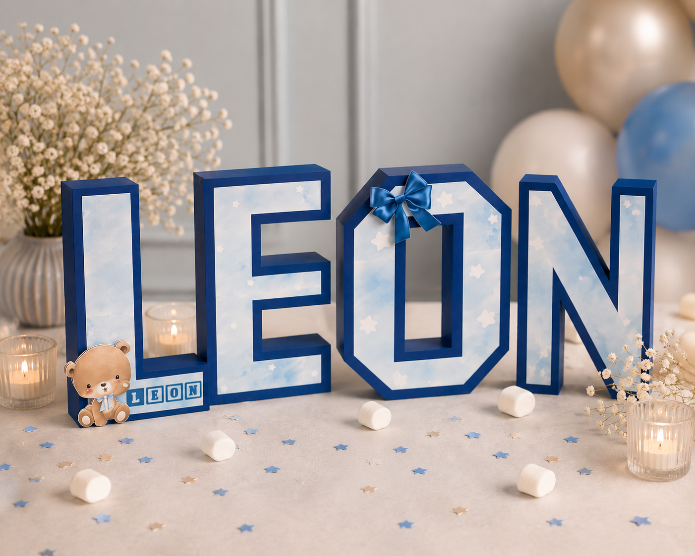 Lettre 3D Personnalisée – Décoration Prénom & Initiales pour Événement – Image 2