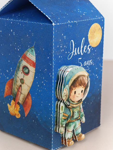 Boîte cadeau invité personnalisée 3D (boîte de lait) – Image 3