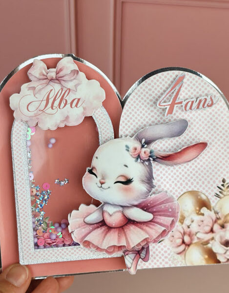 Cake topper shaker LED 3D