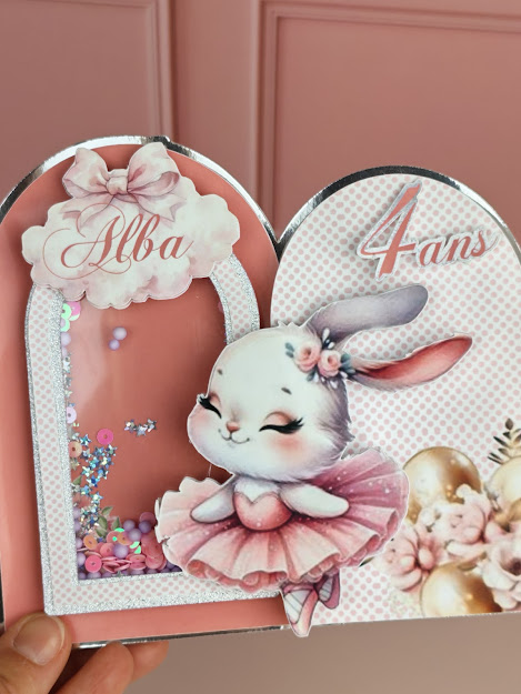 Cake topper shaker LED 3D