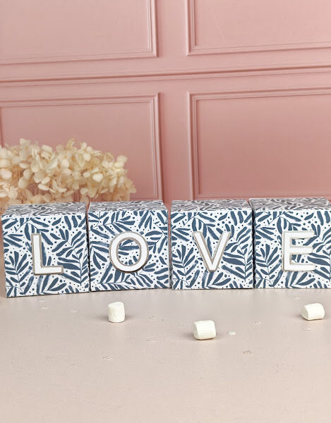 Cube personnalisé lettre