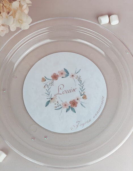 Assiette personnalisée