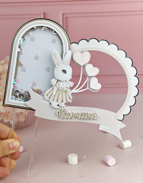 Cake topper shaker 3 D