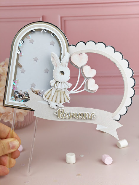 Cake topper shaker 3 D